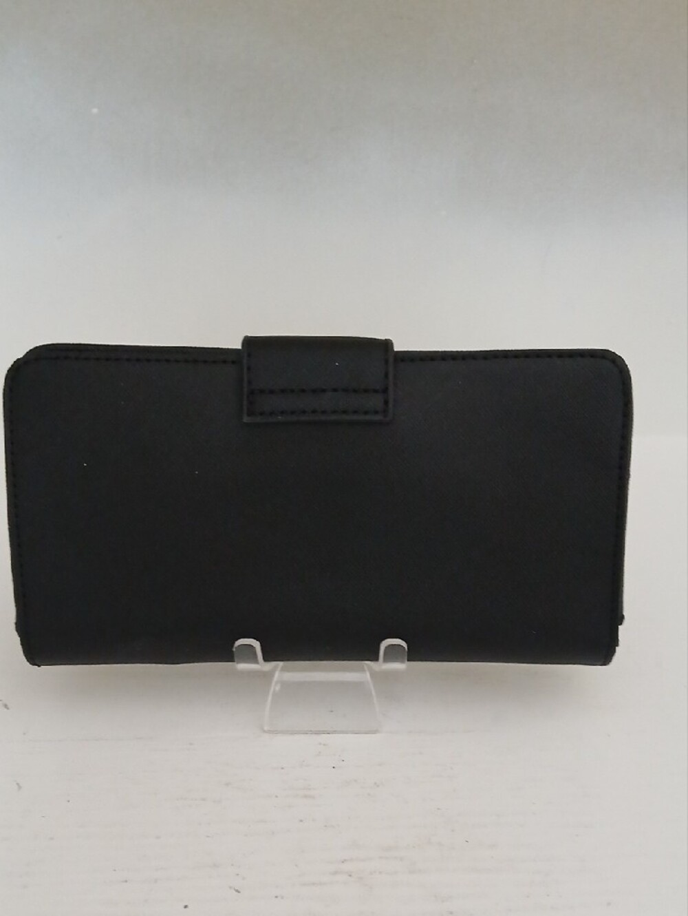 Dana Buchman Black Women's Snap Continental Wallet with Silver Accent - Picture 2 of 7